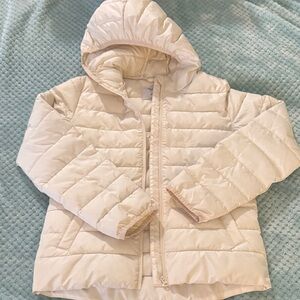 Old Navy Kids Off-White Puffer Jacket size L 10/12